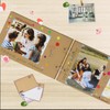 ZEEYUAN Photo Album for DIY Wooden 80 Pages 19 x