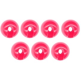 FTM Omura Tungsten Bead Slotted Weights for Jig Hooks, Colour/Diameter/Contents: Fluo Pink, 3.3 mm, Pack of 7