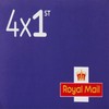 Royal Mail 4 x 1st Class Standard BARCODED Postage Stamp