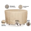 Covermates Round Accent Table Cover - Heavy-Duty Polyester, Weather Resistant,