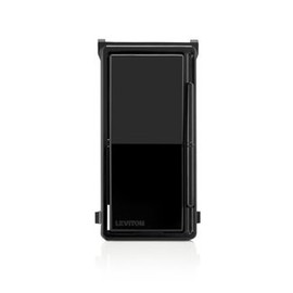 Leviton DSKIT-0NE Decora Slide Dimmer Switch and Fan Speed Control Faceplate, no locator light, Black