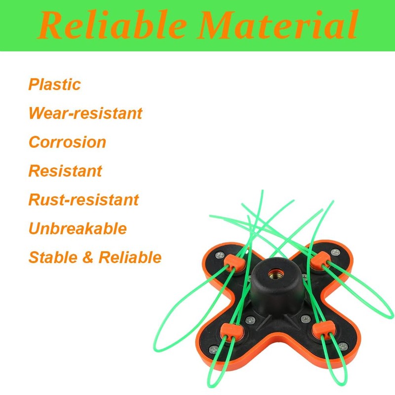 Pivotrim String Trimmer Attachment Head 4-Way Trimmer Head M10 x