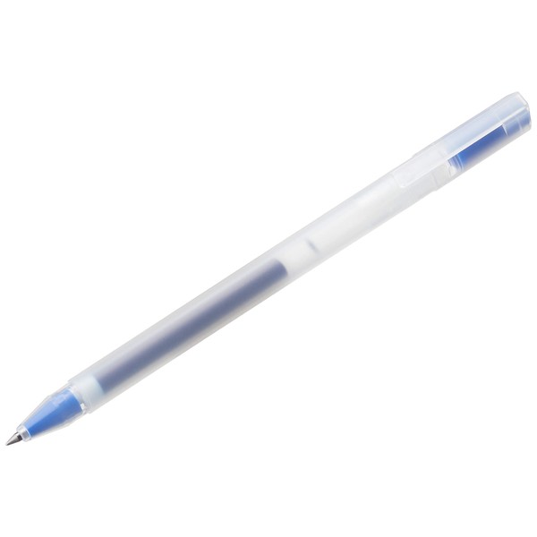 MUJI - 0.5mm Blue Smooth Gel Ink Ballpoint Cap Pen (10 Pieces)