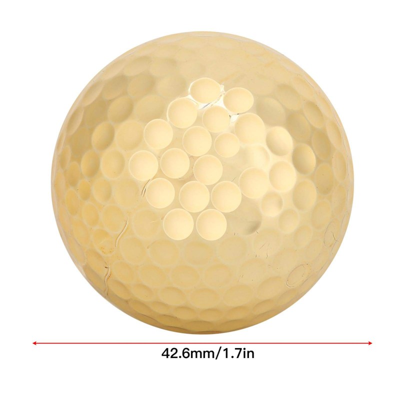 SALUTUYA 4 Piece Golden Golf Ball