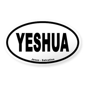CafePress Yeshua Euro Style Oval Sticker Oval Car Bumper Sticker