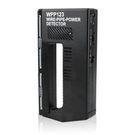Wpp123 Wire Pipe Detector Wall Scanner Metal Stud Finder Electric Cable Power Detector Handheld Wall Scanner with Alarm Adjustable Sensor High Sensitivity for Metal Wires Wood Cable Stud Pipes Black