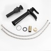 BWE Vessel Sink Faucet Waterfall Matte Black Bathroom Faucets Single