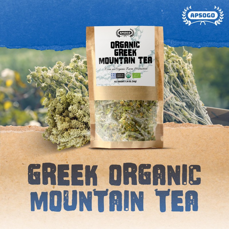 APSOGO Organic Greek Mountain Tea - Premium Quality & Excellent