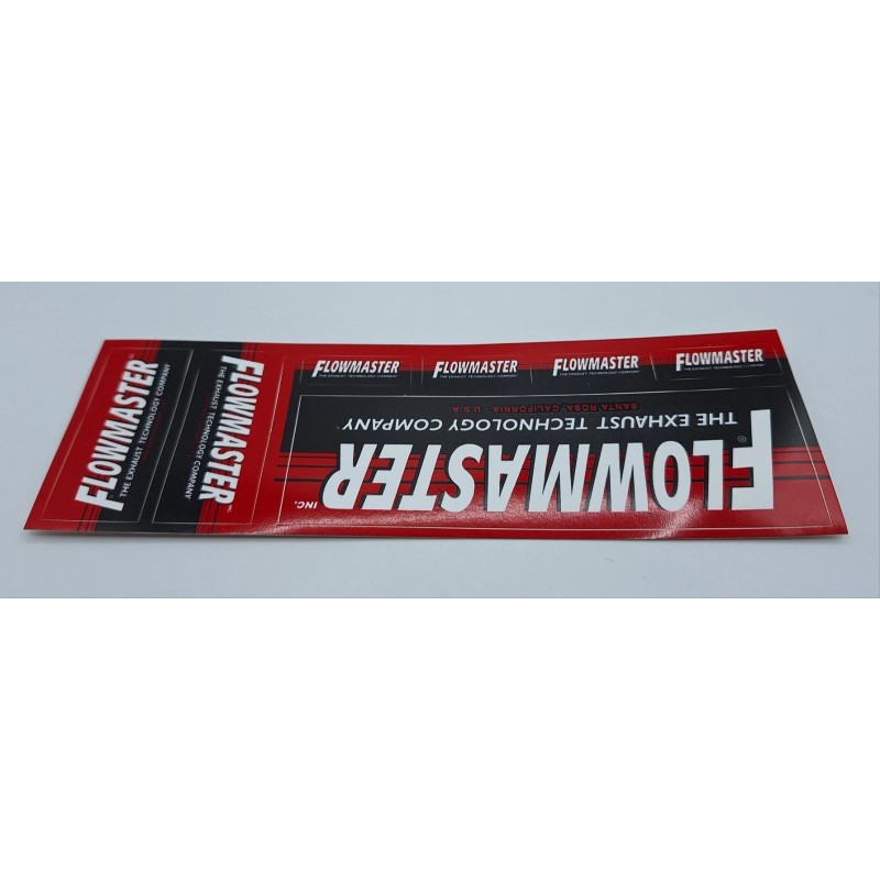 FLOWMASTER EXHAUST 1sheet/7pcs DECAL STICKER Racing Drags Offroad Hotrods NOS