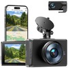 WOLFANG Dash Cam Front and Rear, 4K Dual Dashcam, 3”IPS Touch screen, Night Vision,WDR, 24H Parking Mode, 170°Wide Angle, G-Sensor, Motion Detection, Loop Recording