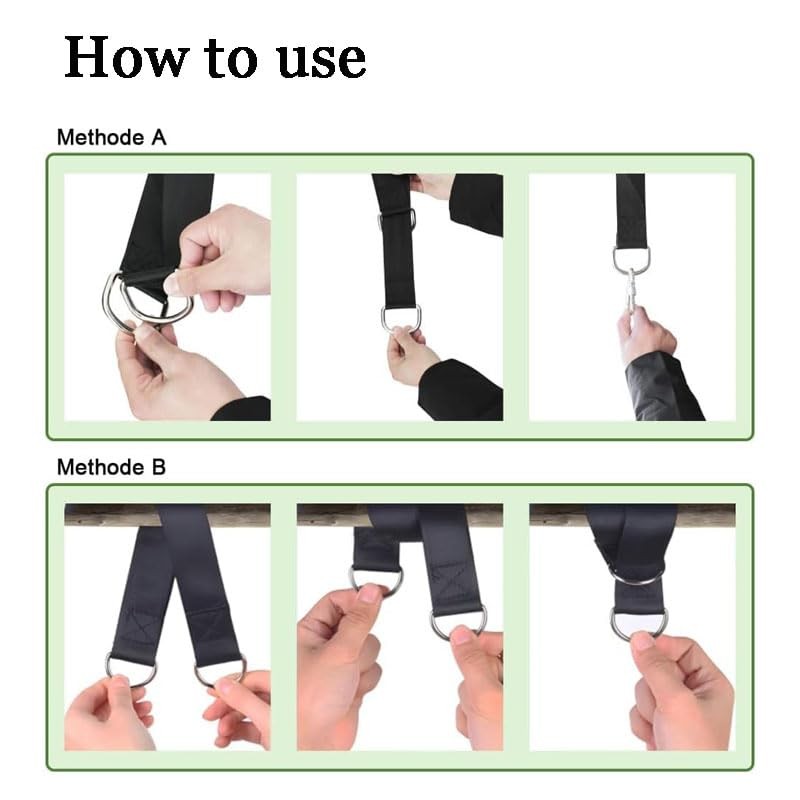 4Pcs Tree Swing Straps Hanging Kit，13inch Tree Swing Strap Hanging