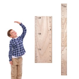 Kids Growth Height Chart Wooden Ruler Measurement Growth Chart for Baby Kids Room Nursery Wall Hanging Decor