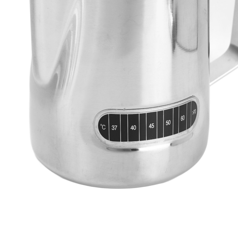 Milk Frother Cup 600ml Short Mouth Spout Milk Frothing Pitcher