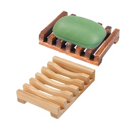 Pack of 2 Soap Dish, Wooden Soap Holder, Water Filter Soap Holder, Drain Soap Dish, Soap Holder, Soap Accessories, Kitchen and Bathroom Accessories