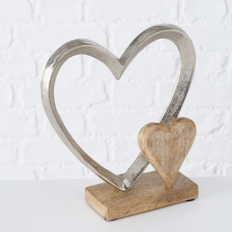 BOLTZE Carolyn Decorative Stand Aluminium Silver 22 x 18 cm