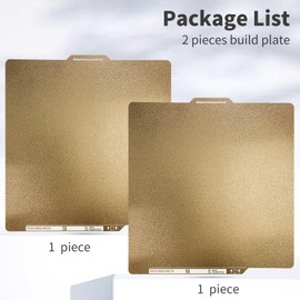 Upgraded 2 Packs Compatible with Bambu Lab X1 X1C P1P P1S A1 PEI Build Plate with Identification Code Double Sides Fine Powder Textured Flexible Removal Spring Steel Sheet, 257x257mm