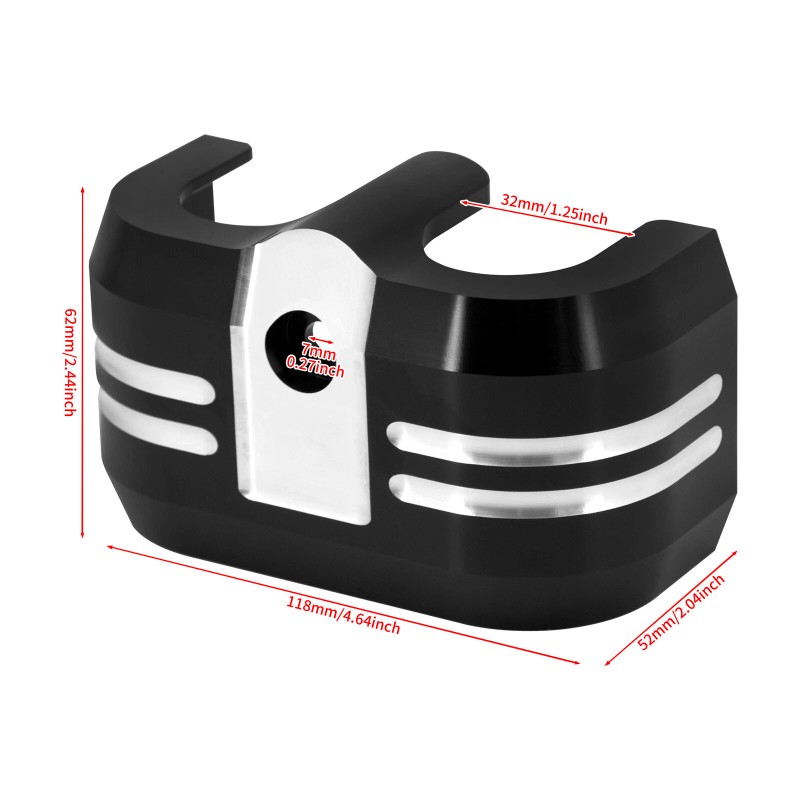 HDBUBALUS Aluminum CNC Coil Cover Fit For Harley Softail Street