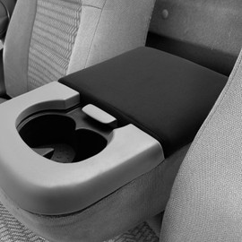 KBH Center Console Armrest Cover for 1999-2003 Ford F150 Accessories, Jump Seat, Polyester Fabric, Middle Console Lid Protector, Black