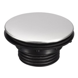 sourcing map Sink Tap Hole Cover Brushed Stainless Steel, Faucet Hole Cover for Kitchen Countertop Counter Space, 1 Pack (1.1 to 1.5 Inch in Diameter)