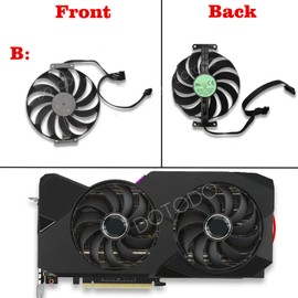 Dotodo 95 mm Fan for Graphics Card Cooler T129215SU 12V 0.50A RTX 3070 RTX 3060 Ti Fan Replace the Cooler for ASUS RTX 3070 3060 Ti Dual OC Graphics Cards Cooler (Graphics Card Fan B)