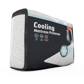Layla Mattress Protector, Liquid Proof Mattress Pad Barrier | Breathable Waterproof Bed Encasement that Sleeps Cool, 3 Models for a Custom Sleep Experience | Size Queen - Cooling Protector