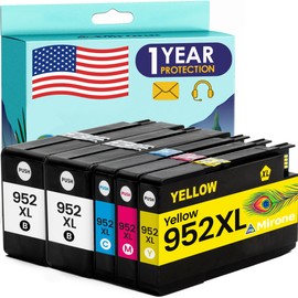 Mirone Compatible Ink Cartridges Replacement for HP 952xl Ink Cartridges Combo Pack for HP 952 Combo Pack 952 XL Black and Color for HP952XL 8710 Printer for HP952 5 pk