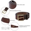 Gusti Jori Simple Leather Belt with Golden Buckle Accessories Women's