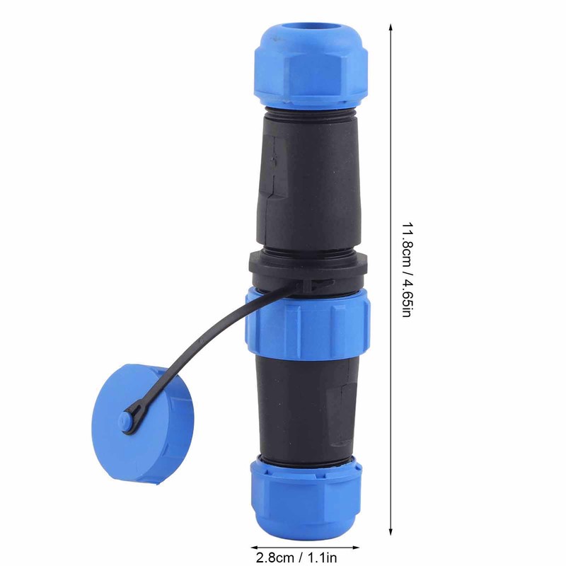 SP21 IP68 4Pin Waterproof Plastic Aviation Plug Socket Cable in