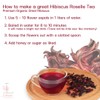 Lamoone Premium Organic Dried Hibiscus Roselle Flowers Herbal Tea organically