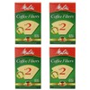 Melitta Cone Coffee Filter #2 100 Count- Natural Brown (Pack