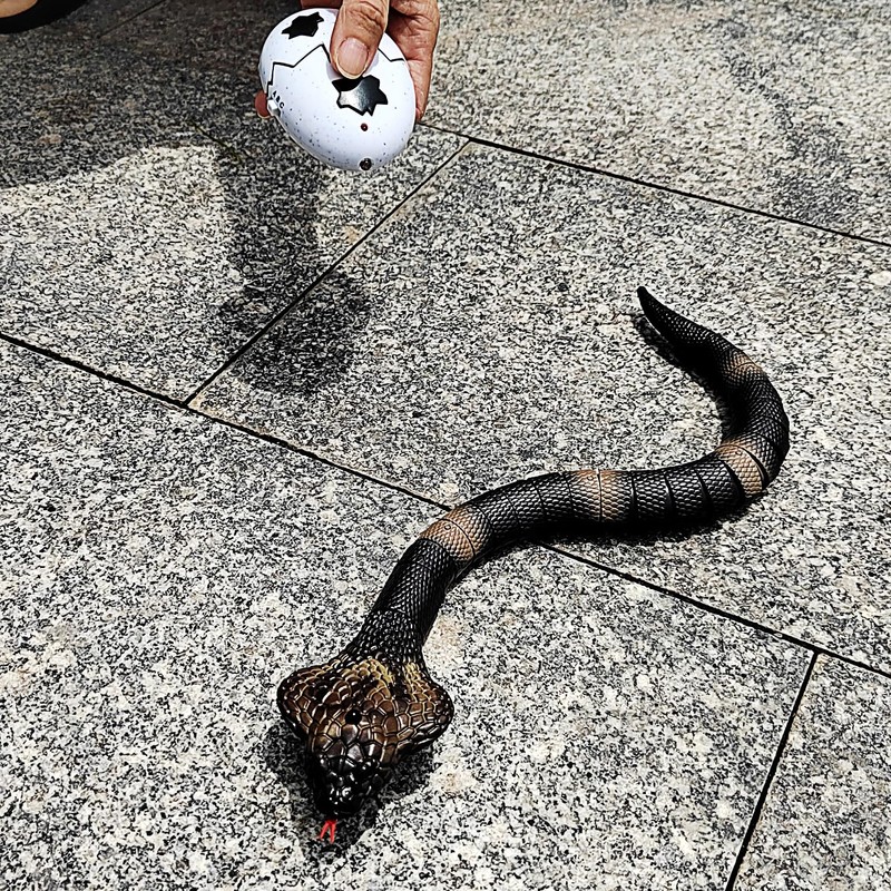 Upgrade Remote Control Snake Toy Electric Sensor RC Cobra Realistic