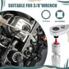 QZTYTY 14mm&16mm Magnetic Swivel Spark Plug Socket, Spark Plug Wrench,