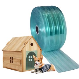 7" x 4.9 FT Dog Door Replacement Flap, Clear Vinyl