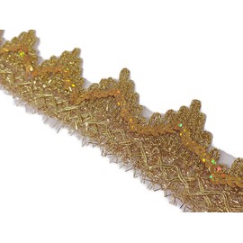 No.216 Handicraft Sequin Blade_Golden (Gold) Width 4cm x 2m Roll Sequin Sequin