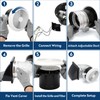 XABJU 512M 6 Inch Through Wall Exhaust Fan with Aluminum