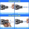 TAILONZ PNEUMATIC Black 8MM OD Y Spliter Plastic Push to