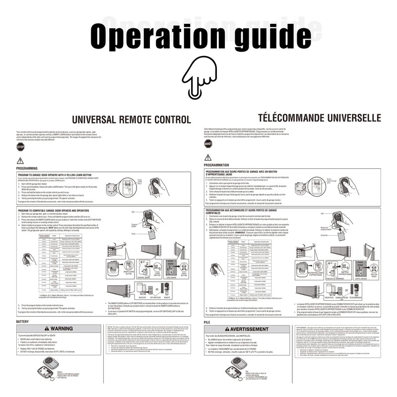 New Upgraded 380UT 375UT Universal Remote Control Replace Liftmaster Garage