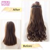 100cm Long Straight Synthetic Clip-In Hair Extensions – Heat Resistant