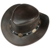 Concho Leather Hat Scippis cowboy hat Australian hat (L/58-59 -