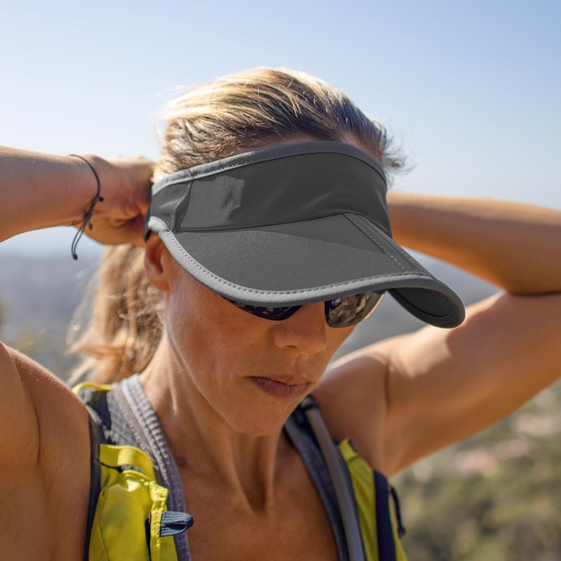 Sunday Afternoons Aero Visor, Coral/Gray, Medium/Large