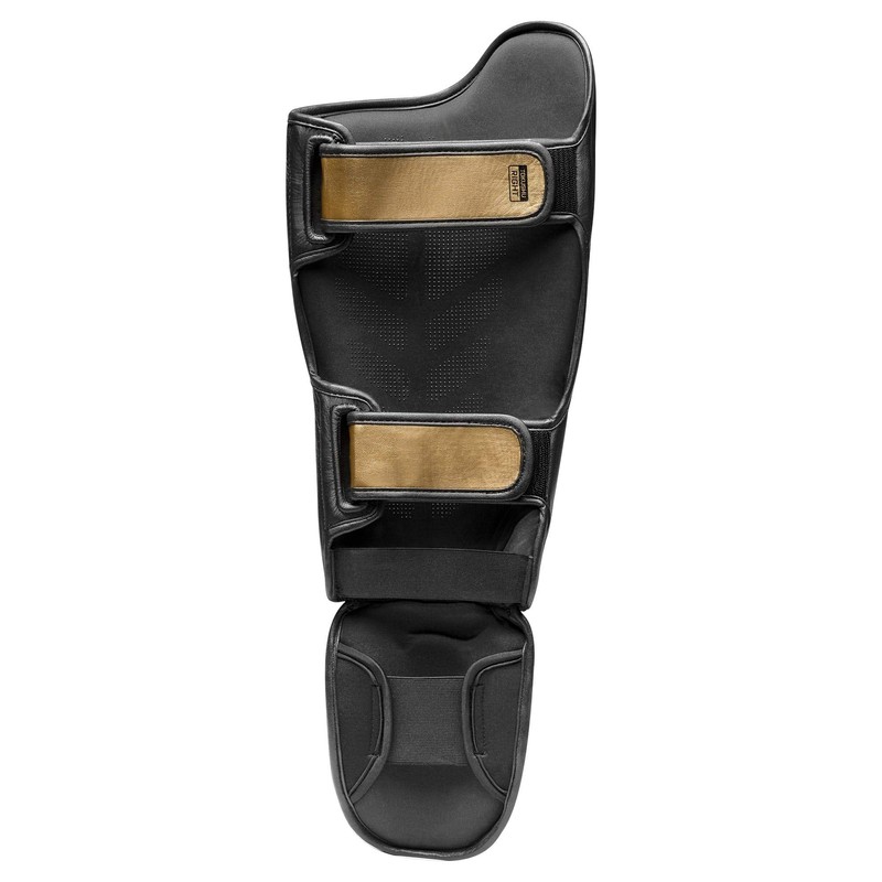 Hayabusa T3 Striking Shinguards - Black/Gold, Medium