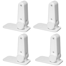 SANJAOYEE Child Lock, Door Knob Lock, Set of 4, For Kids, Door Knob Blocks, Cat Door Opening, Room Key Attachment, Child Lock, Door, Cabinet, Window, Cupboard, Open and Closet, 180° Rotation, Easy