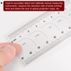 HARFINGTON Film Flexible Ruler 30cm 0.5mm Scale with R Angle