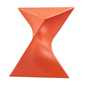 Sofa Side Table, Modern Vanity Side Table, Plastic Coffee Table, Bedside Table, Simple Decorative Table, Multipurpose End Table for Living Room (1, Orange)