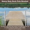 tonchean 4 Pack Stationary Dock Side Leg Pipe Holder Brackets,