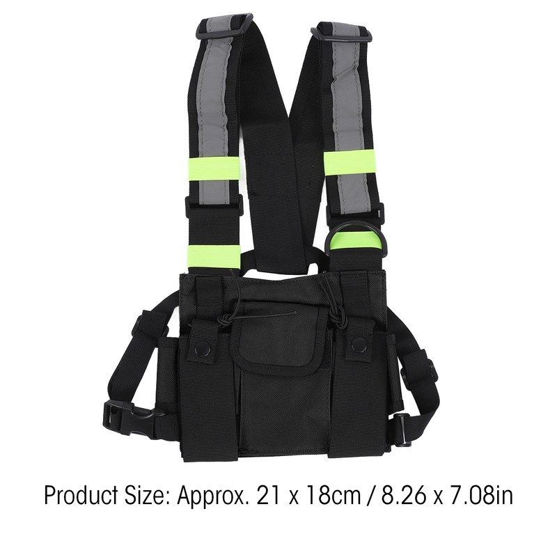 Multifunctional Nylon Waterproof Chest Bag Reflective Safety Tooling Vest for