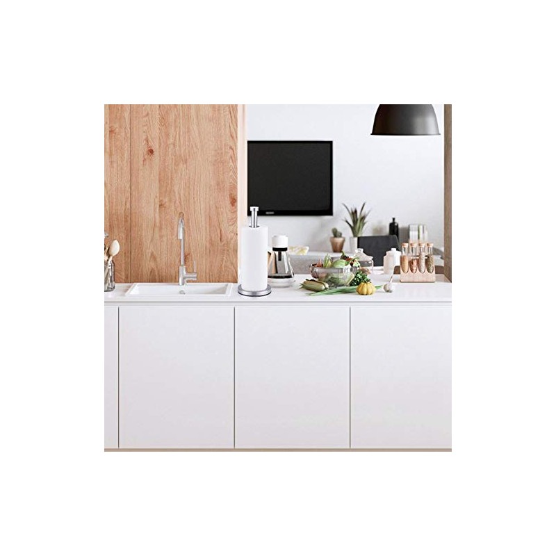 Kitchen Roll Holder, Free Standing Paper Towel Holder for Kitchen