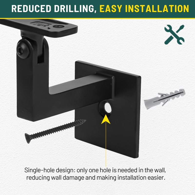 3TO 5 Pack SS304 Adjustable L-Shape Heavy Duty Wall Square