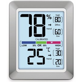 Technoline Modern Front, Coloured Display, Touch Sensor for Lighting, Silver