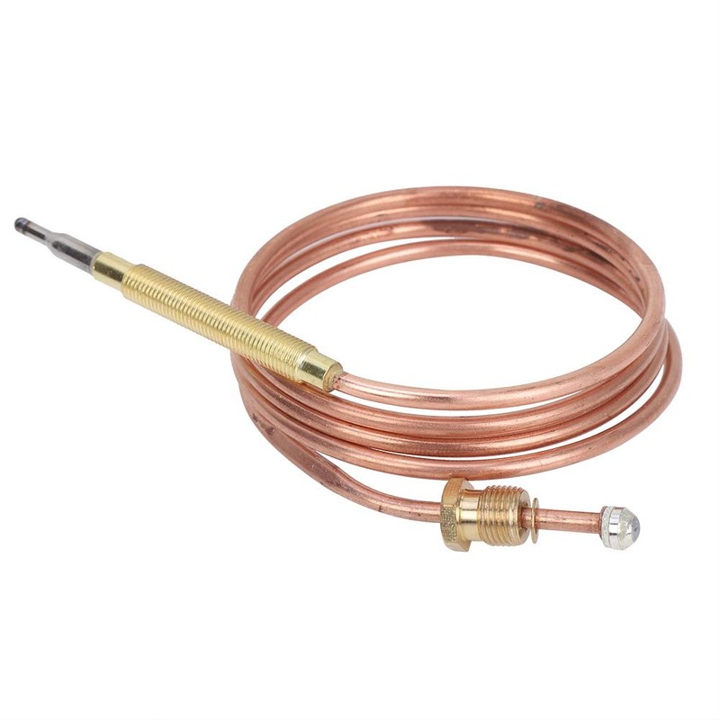 900mm Replacement Thermocouple,Universal Thermocouple,BBQ Grill Fireplace Heating Thermocouple,with 5pcs Fit